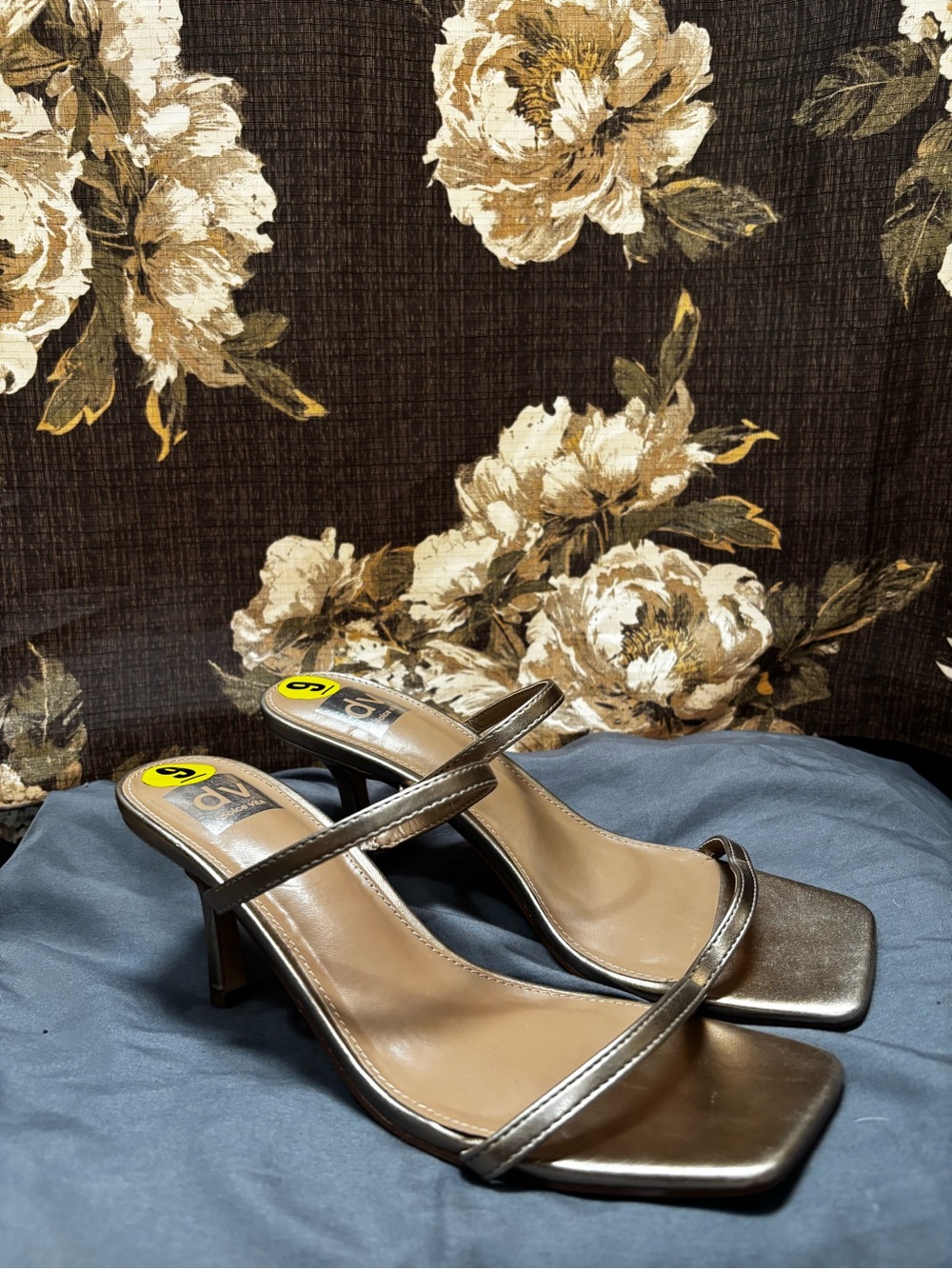 Dolce Vita gold kitten heel